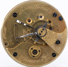 ILLINOIS 18s 11j, Gr. 2, 397542 POCKET WATCH MOVEMENT, RUNS (FJ)