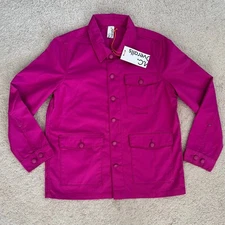MC Overalls British Workwear Polycotton Work Jacket Magenta Pink Unisex XS NWT