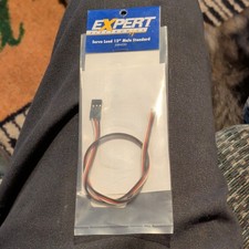 Expert Electronics Servo Lead 12" Male Standard EXRA220