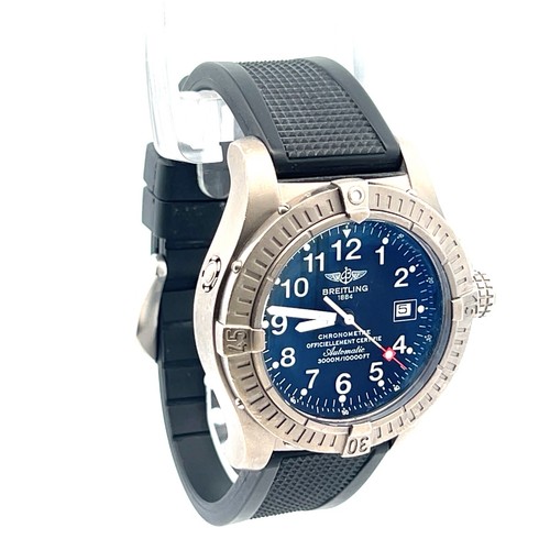 Breitling Avenger Seawolf E17370 44mm Black Arabic Titanium Me...