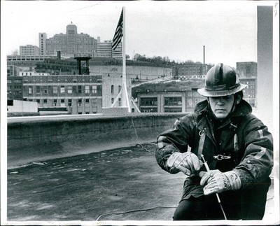 1975 David Simmons Jet Ax Fuse Explosive Tool Flag Historic Vintage Photo 8x10