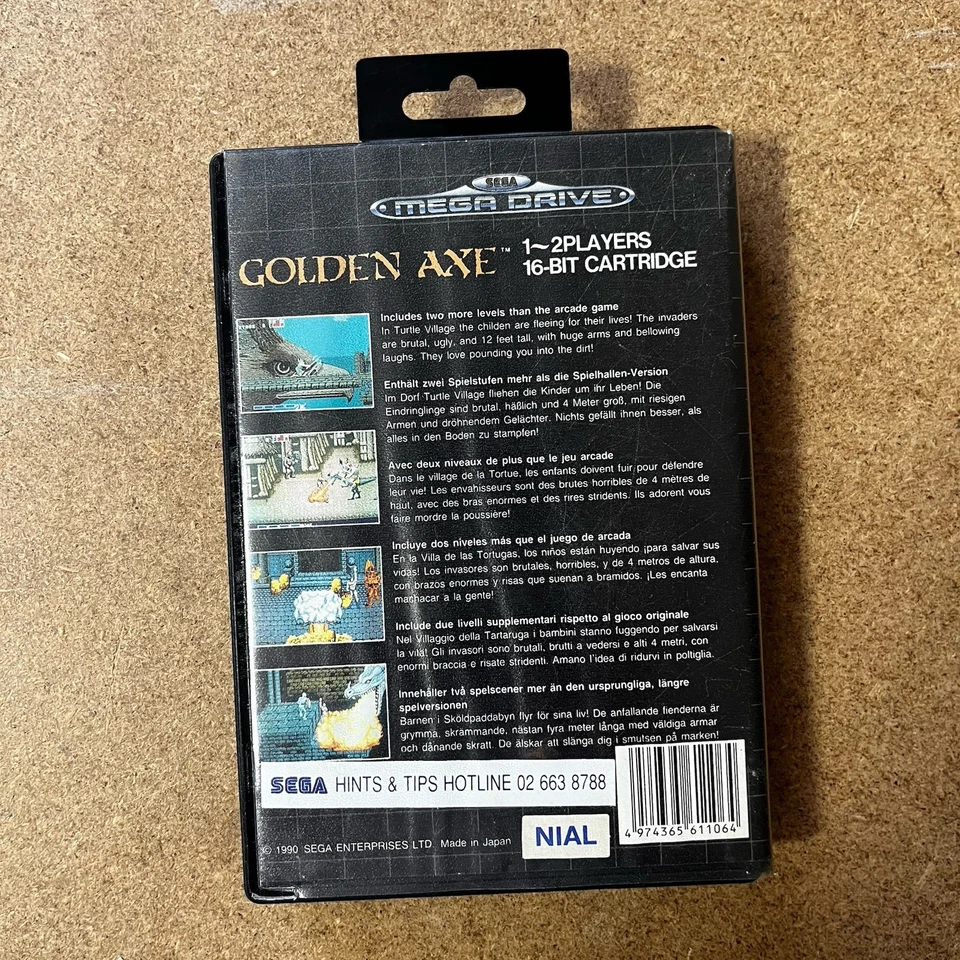 Golden Axe - Sega Mega Drive Game with Case *FREE Next Day Post from Sydney* - Image 2 of 4