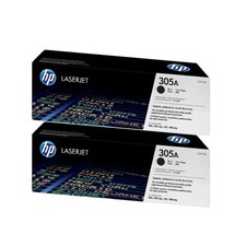 HP 305A Black Standard Yield Toner Cartridge CE410A , Pack Of 2