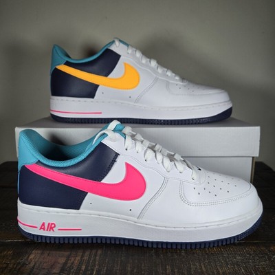 Nike Air Force 1 '07 Mens Size 11 Shoes White Thunder Blue Pink HF4849-100