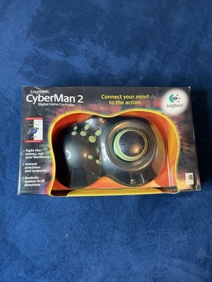 Vtg 1997 Logitech Cyberman 2 Digital Game Controller Mouse Pc (See Photos)