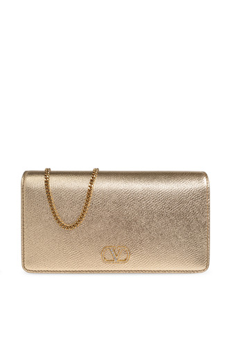 VALENTINO GARAVANI Gold Chain Wallet Bag New & Authentic