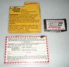 1985 Gung Ho Action Stars Cereal Box Lot File Card Vintage G.I. GI Joe 3.75 ARAH