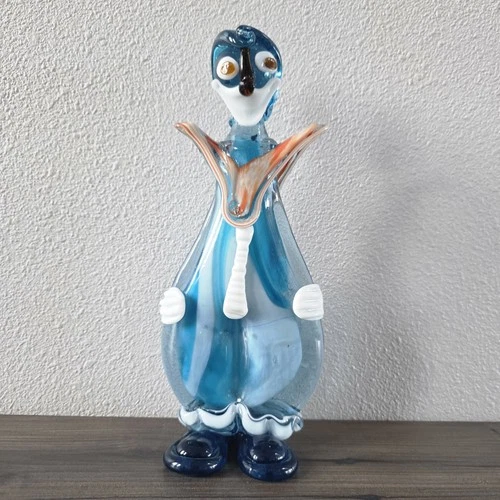 Vintage Murano Italian Art Glass Clown Figurine