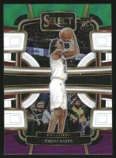 EMONI BATES RC 2023-24 PANINI SELECT PURPLE AND GREEN ROOKIE