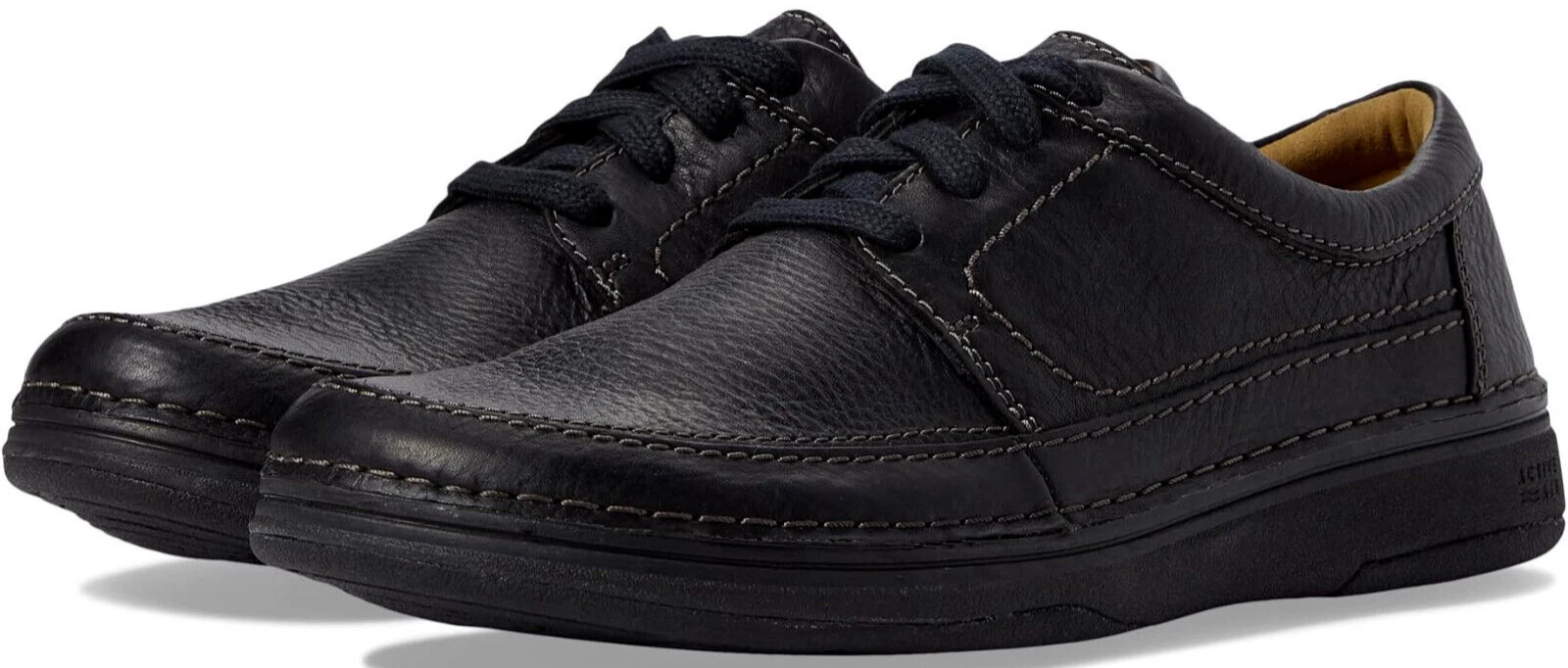 Clarks Nature 5 Lo scarpe uomo mocassino casual pelle nabuk stringate nere taglia 11 M