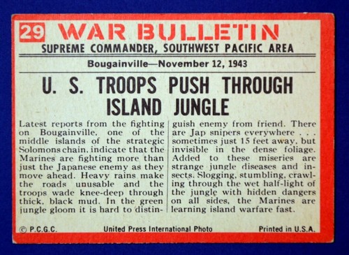 WAR BULLETIN Cards, 1965 Philadelphia Gum (U-Pick - Complete Your Set) - Picture 48 of 146