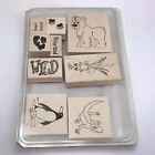 Stampin' Up Wild 2007 Set of 9 Animals Bear Cub Parrot Penguin Lizard Retired