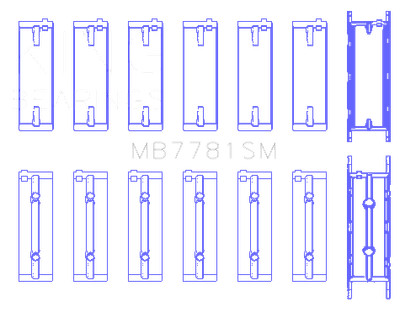 MAIN BEARING SET For BMW N57 D30 A/B/C, N57N, N57S