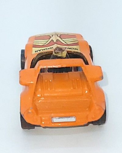 Vintage 1979 Corgi 33 Wonder Woman Die Cast Car DC Comics Inc GT Britain Orange - Picture 4 of 7