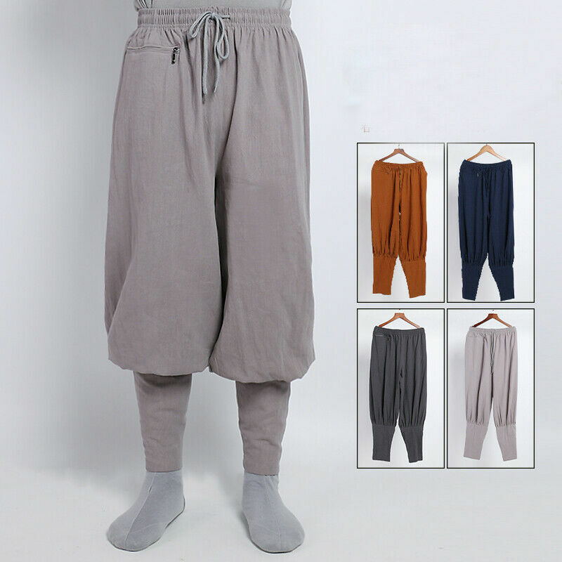 パンツ BISHOOL Wool Gabardine Kung-Fu Pants Wool Gabardine Pumpkin Drape Pants - BISHOOL