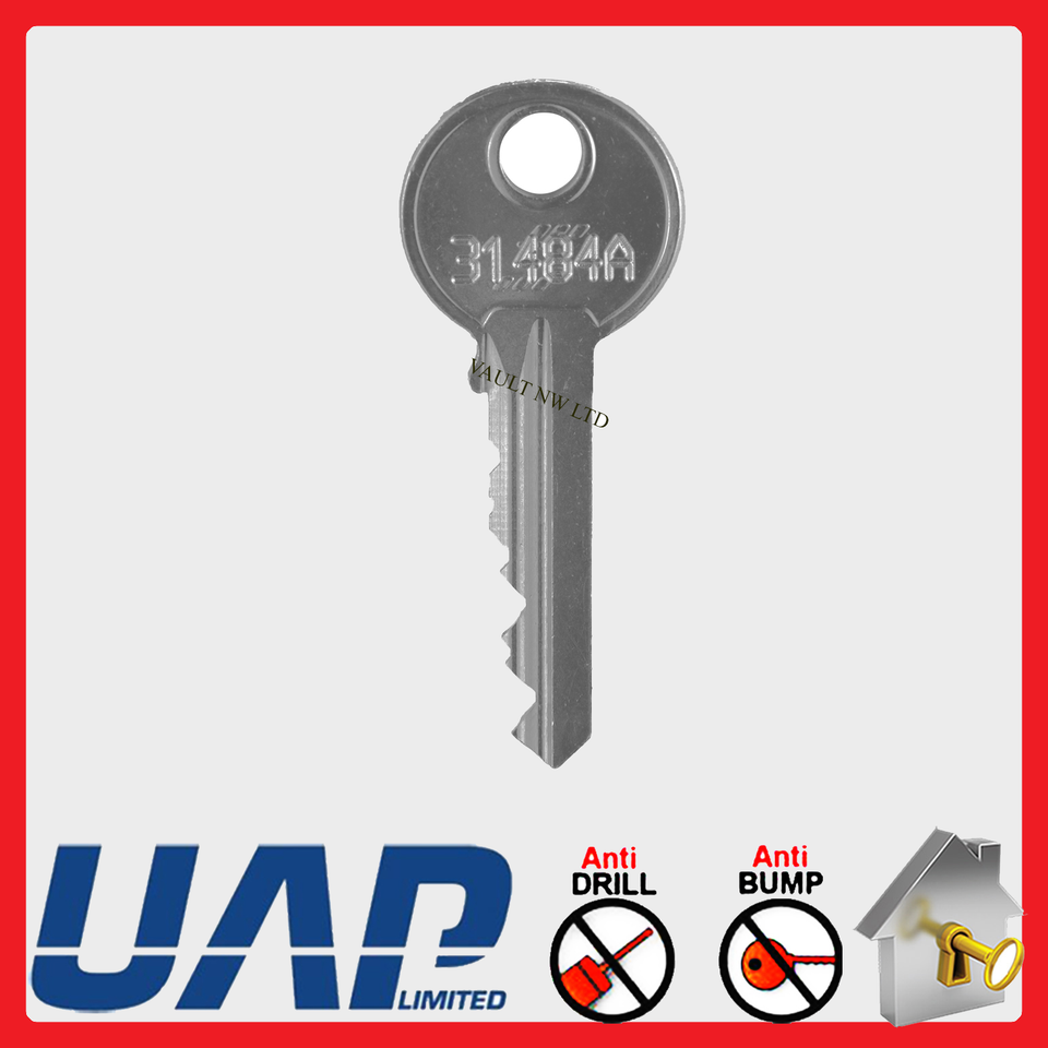Euro Cylinder Pair PVC Door Lock Keyed Alike Key-Key Barrel uPVC ...