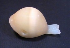 Natural Orange Selenite Whale Display Piece / Vintage 1970's Piece