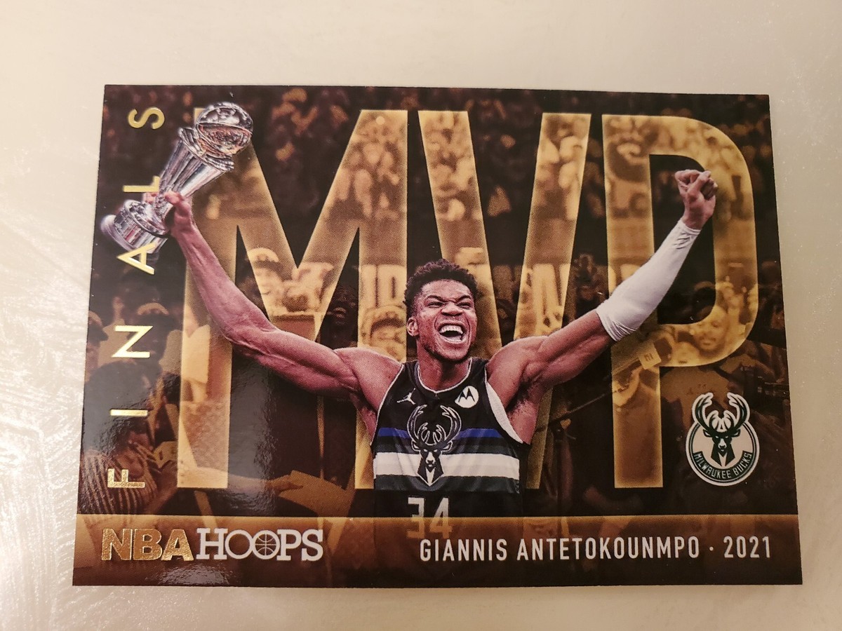 Giannis Antetokounmpo 2021-22 Panini NBA Hoops #98 2021 NBA Finals MVP