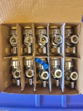 NEW! PROCURU 10 Pack PushFit Angle Stop Valve 1/2" Pex x 3/8" OD, SHIPS FREE!!