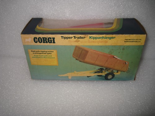 VINTAGE CORGI #56 TIPPER TRAILER MADE IN GREAT BRITAIN BOX DATED 1976 OLD STOCK - Picture 5 of 5