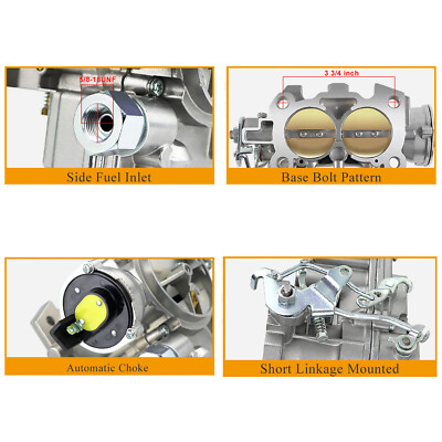 Marine Carburetor 2 Barrel Carb For Mercruiser Mercarb 2.5/3.0L 4 Cyl Engine EBa - Foto 6