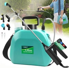 Battery Powered Sprayer 1.35 Gallon, 2025 Electric Sprayer