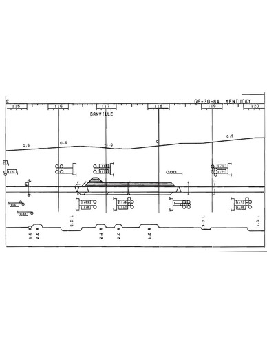 Southern Railway 1984 Kentucky Division Gleiskarte PDF Seiten DVD - Bild 5 von 5