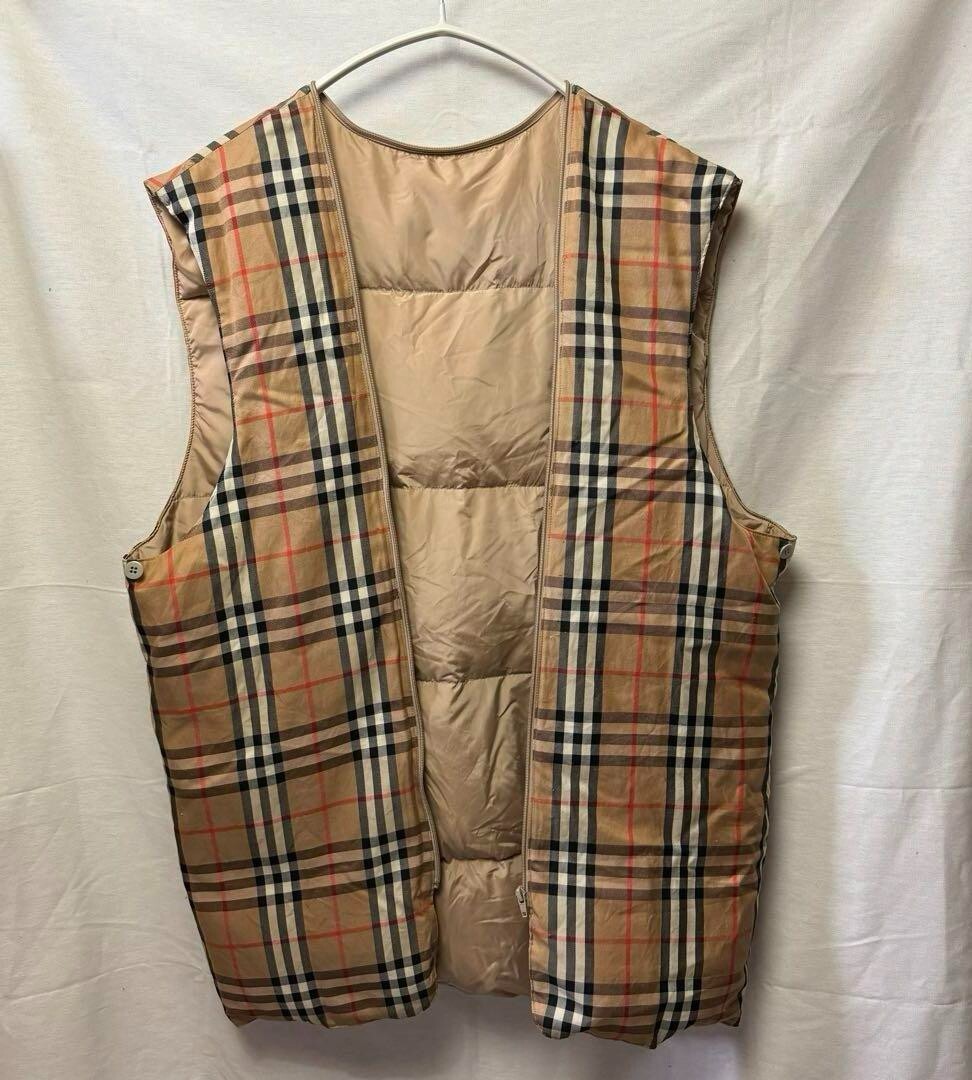 Burberrys's Novacheck shadow horse liner vest cardigan Beige Size about L USED