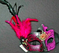 MASQUERADE CARNIVAL MARDI GRAS VENETIAN MASK M33141 Pink 