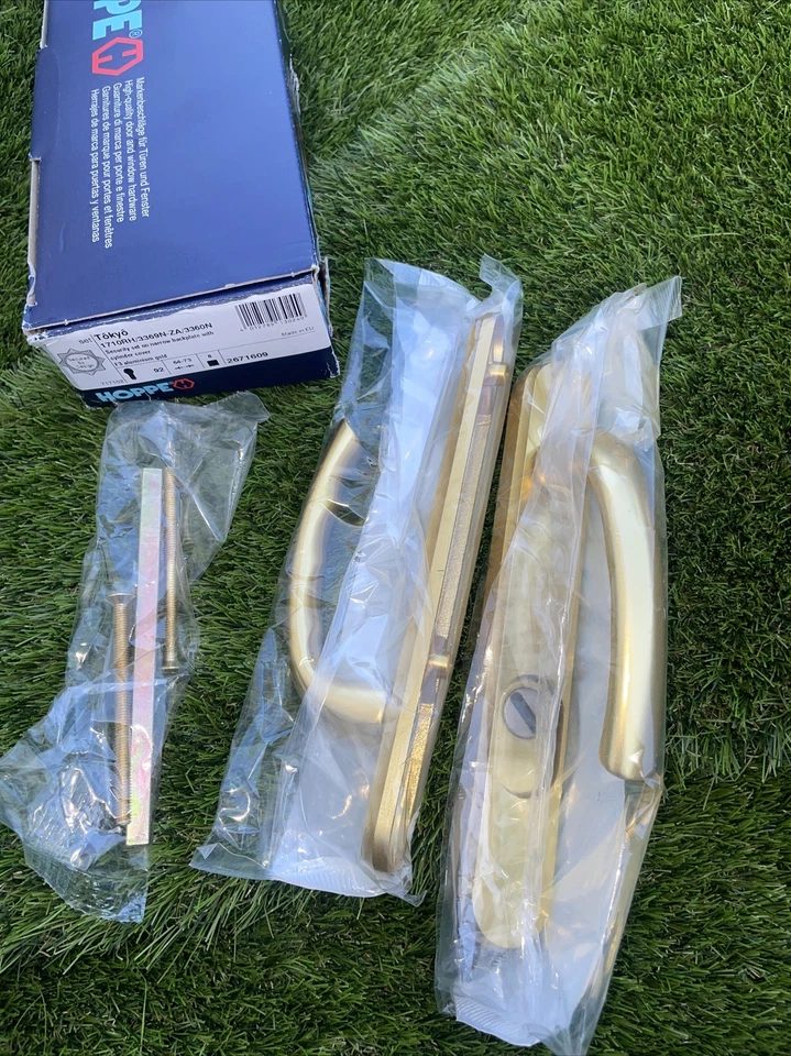 Hoppe Tokyo Handle Aluminium Gold 92mm High Security Cheap Cheap - Image 2 of 3