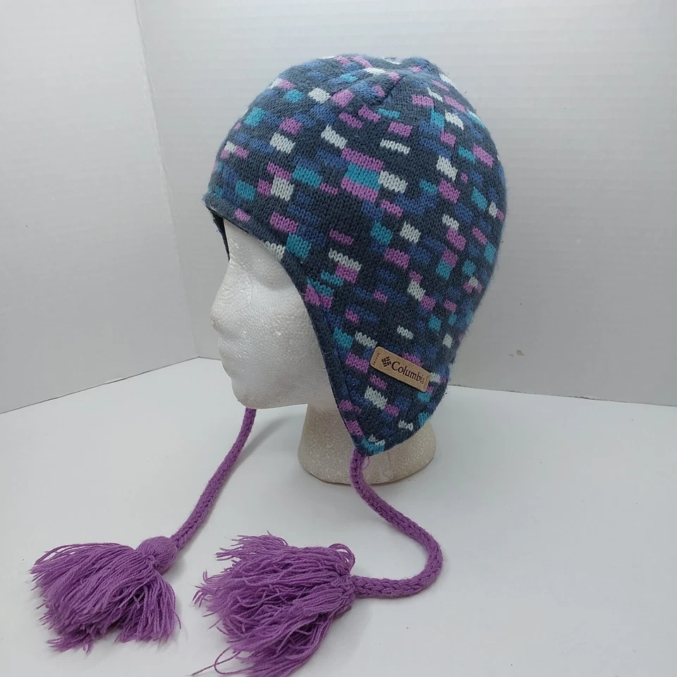 Columbia Sportwear Omniheat Youth Beanie Hat Cap Tassel - Image 2 of 4