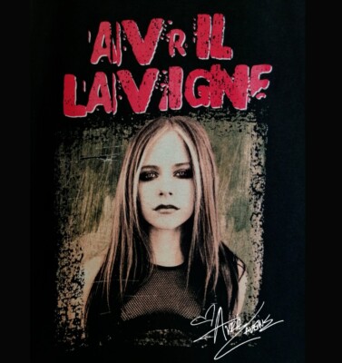 Diamond Collection Avril Lavigne Shirt Short Sleeve Black Shirt - Free Shipp