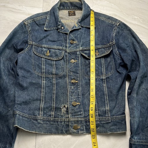 VTG 60s Men's Lee Sanforized Union Made Denim Jacket 101-J Size 38 R Vintage USA - Picture 16 of 24