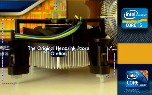 Intel LGA1155 Heatsink CPU Fan for Core i7-2600 I7-2600K i7-2600S i7 -2700K New - Picture 1 of 5