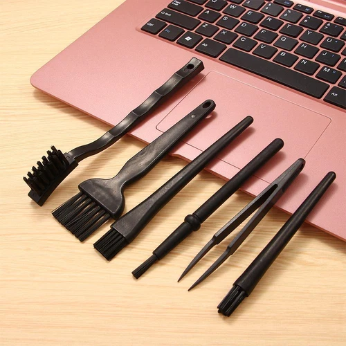 Resistant Dust remove Computer Cleaners Keyboard Brush Kit Anti Static 6 in 1