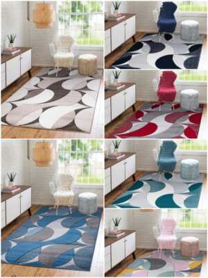 Moderne großflächige Teppiche Flurläufer weiche Bodenmatten Wohnzimmer Schlafzimmer Teppich