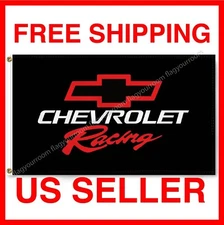 Chevrolet Racing 3x5 ft Premium Banner Flag Corvette Camaro Chevy Car Truck Sign