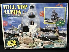 Vintage Hill Top Alpha Action Playset, Complete With Original Box 167 Pieces