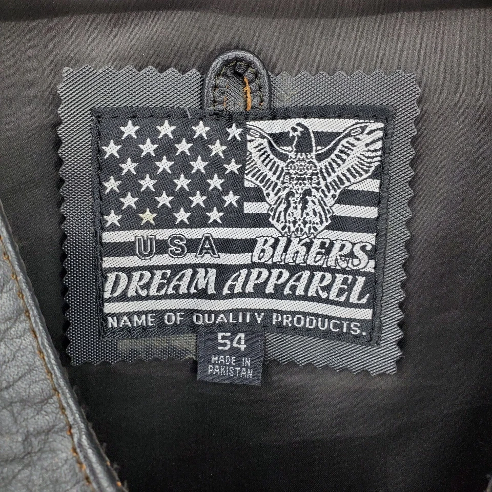 Chaleco a presión Bikers Dream Apparel para hombre Live To Ride To Live Eagle talla 54 Foto 4 de 4