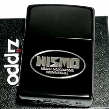 Zippo Oil lighter NISSAN NISMO Both Side Etching Ion Black Japan