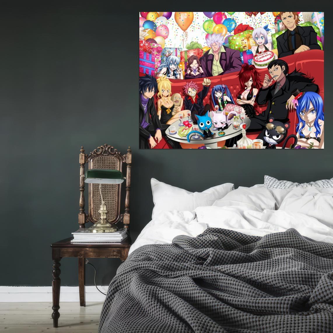 V2088 Fairy Tail Characters Scarlet Natsu Loxar Redfox Decor