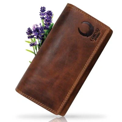 CORNO D´ORO HANDMADE Portemonnaie Damen Geldbörse Leder Groß Geldbeutel Viele Fächer RFID