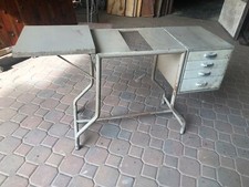 SCRIVANIA IN METALLO DA UFFICIO ANNI 60/70 NO OLIVETTI MODERNARIATO macchina