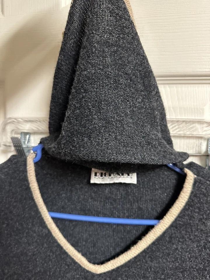 Vestido Richard Co Deadstock Poli Tejido Años 70 S/Med Recortado Cuello Alto Bodycon Gótico Foto 2 de 4