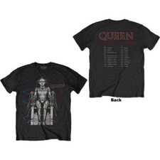 Queen European Tour 1984 T-Shirt Black New