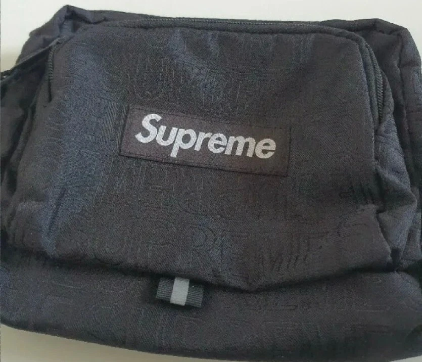 SS19 Supreme shoulder bag Black Cordura Fabric