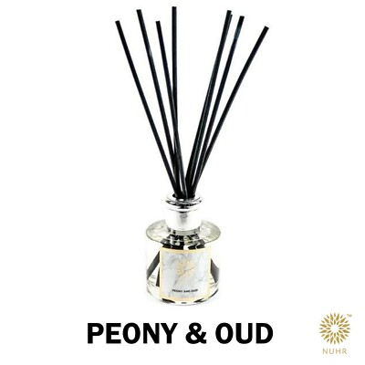 Peony & Oud Luxury Reed Diffuser - Nuhr Home - Duft Aroma natürlich blumig 