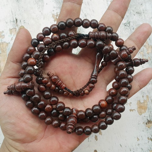 100 cuentas de dhikr estilo marroquí tamarindo madera para corazón musulmán Tasbih 8 mm misbahá - Imagen 8 de 10