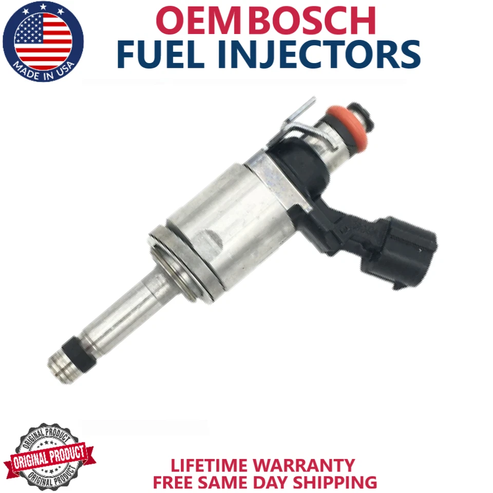x6 GENUINE BOSCH Fuel Injectors For 2015, 2016, 2017 Ford Expedition 3.5L V6 - Image 2 of 3