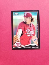 2014 Topps Chrome Black Refractor /100 David Holmberg #134 Rookie RC